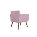 Ver imagem 4 de Poltrona Decorativa Nina Capitonê Lilas Vallisa Decor