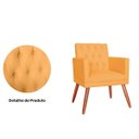 Ver imagem 3 de Poltrona Decorativa Nina Capitonê Mostarda Vallisa Decor