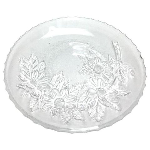 Prato para bolo Dcasa em vidro D30cm