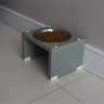 Comedouro Elevado Pet Gato Cachorro Mdf Nick - Inox - Verde - 1