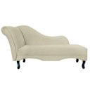 Ver imagem 1 de Recamier Divã Namoradeira Olívia Suede Bege Vallisa Decor