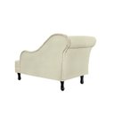 Ver imagem 3 de Recamier Divã Namoradeira Olívia Suede Bege Vallisa Decor