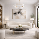 Ver imagem 1 de Sofá Star 270 Cm Orgânico Decorativo Sala Recepção Zahav:bege