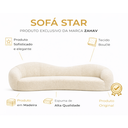 Ver imagem 3 de Sofá Star 270 Cm Orgânico Decorativo Sala Recepção Zahav:bege