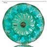Centro De Mesa Cristal Murano 16cm Azul Aquamarine Vaso Tiger Glass - 4