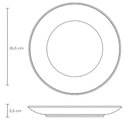 Ver imagem 2 de Prato Raso Stoneware Coimbra Porto Brasil 26,5cm Branco Azul Mesa Posta Cozinha Avulso