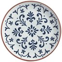 Ver imagem 1 de Prato Raso Stoneware Coimbra Porto Brasil 26,5cm Branco Azul Mesa Posta Cozinha Avulso