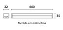 Ver imagem 2 de Luminária LED Tubo T5 60cm 9W 6500k Bivolt Blumenau