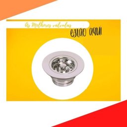 Válvula Pia Cozinha Americana Escoamento Metal Cromada 3.1/2 Cestinha Metal - 3