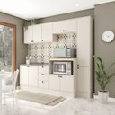 Ver imagem 1 de Cozinha Completa 5 Peças Rubi Off White e Branco Yescasa