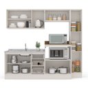 Ver imagem 4 de Cozinha Completa 5 Peças Rubi Off White e Branco Yescasa