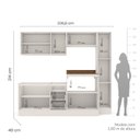 Ver imagem 3 de Cozinha Completa 5 Peças Rubi Off White e Branco Yescasa