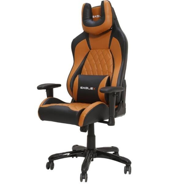 Cadeira Gamer Eaglex Lux 150Kg Giratória e Reclinável Caramelo ...