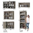 Ver imagem 4 de Cozinha Completa de Canto 9 Peças Connect Duna/cristal com Aéreo Vidro Basculante - Móveis Henn