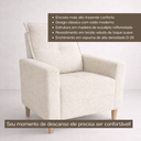 Ver imagem 2 de Poltrona de Leitura e Amamentação Conforto Tecido Linho