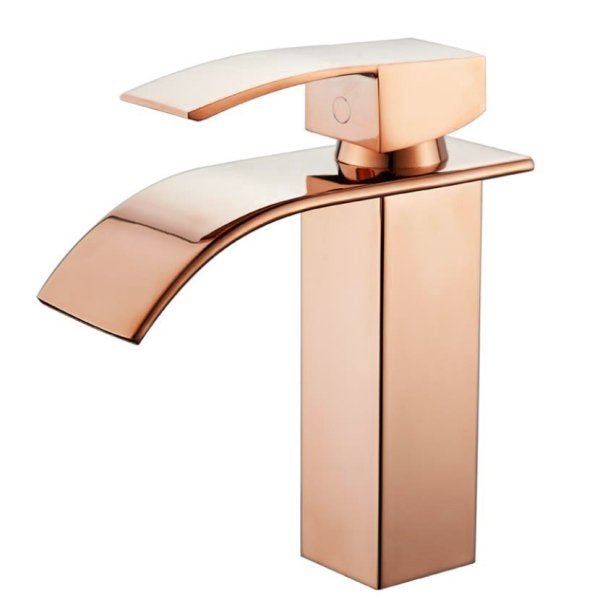 Torneira Banheiro Gourmet Premium Misturador Monocomando Bica Baixa T103-04 Rosa Gold Luuk Young - 4