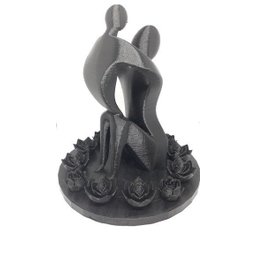 Escultura Mãe e Filho - Impresso em 3D - 4