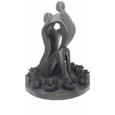 Escultura Mãe e Filho - Impresso em 3D