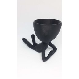 Vaso Decorativo - Robert Plant - Deitado - Impresso em 3D - 2