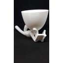 Ver imagem 1 de Vaso Decorativo - Robert Plant - Leitor - 17 CM - Impresso em 3D