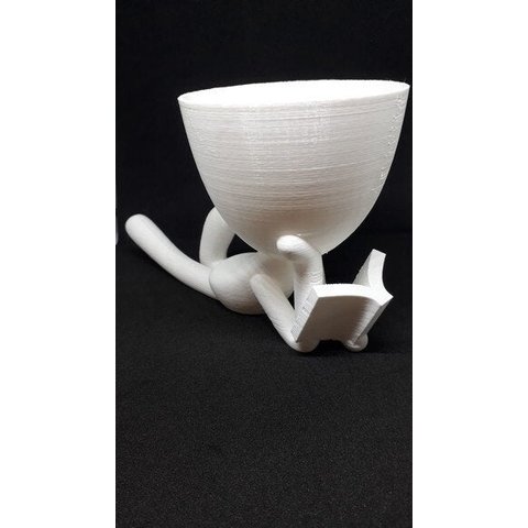 Vaso Decorativo - Robert Plant - Leitor - 17 CM - Impresso em 3D