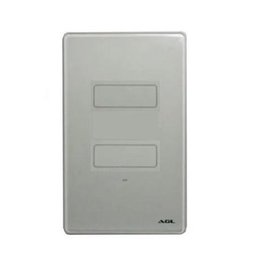 INTERRUPTOR INTELIGENTE WIFI TOUCH AGL 2 TECLAS CINZA - UNIDADE - 1