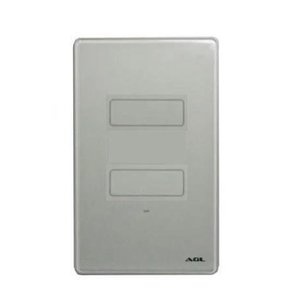 INTERRUPTOR INTELIGENTE WIFI TOUCH AGL 2 TECLAS CINZA - UNIDADE