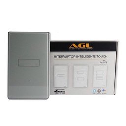 Interruptor Inteligente Wifi Touch Agl 1 Tecla Cinza - Unidade - 2