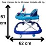 Andador Musical Infantil Bebe Styll - Menino Cor:azul - 2
