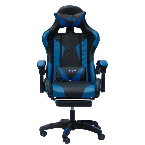 Cadeira Gamer Ktrok Proseat Giratória Retrátil - Azul - 4