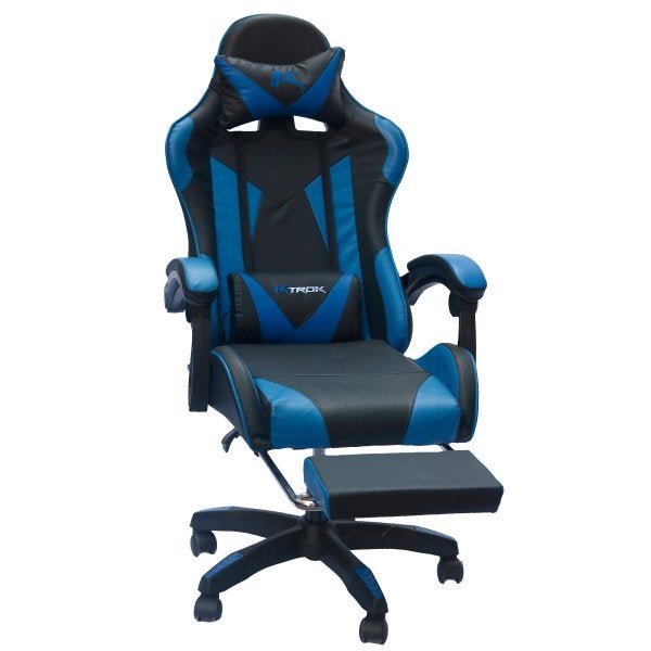 Cadeira Gamer Ktrok Proseat Giratória Retrátil - Azul