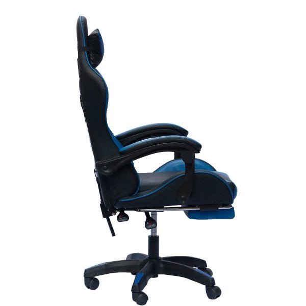 Cadeira Gamer Ktrok Proseat Giratória Retrátil - Azul - 3