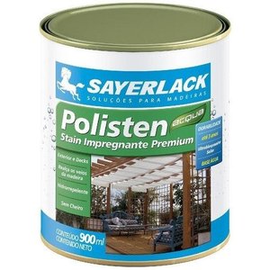Verniz Polisten Base Água Eco Acqua Sayerlack Natural 900ml:Natural/Mate