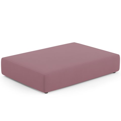 Puff Pet Cama Estofada para Cachorro Marley L02 Suede Rosê - Inoviza