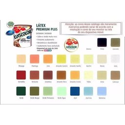 Tinta Latex Lukscolor Galão 3,6lts Diversas Cores:Amarelo Cromo - 2