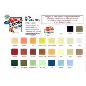 Tinta Latex Lukscolor Galão 3,6lts Diversas Cores:Perola