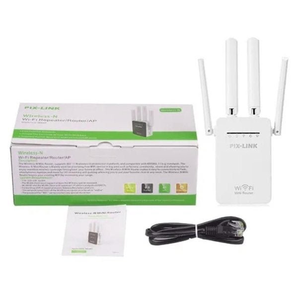 Repetidor Wifi Amplificador De Sinal Mini Roteador 4 Antenas - 3