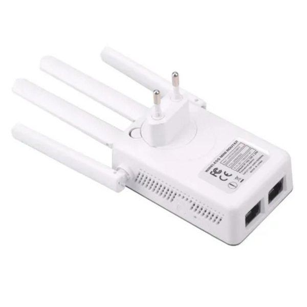 Repetidor Wifi Amplificador De Sinal Mini Roteador 4 Antenas - 2