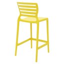 Ver imagem 3 de Jogo 4 Banquetas Tramontina Sofia Cadeiras Altas de Plástico Resistente Amarelo Sala de Estar Lazer