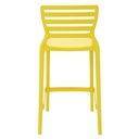 Ver imagem 2 de Jogo 4 Banquetas Tramontina Sofia Cadeiras Altas de Plástico Resistente Amarelo Sala de Estar Lazer