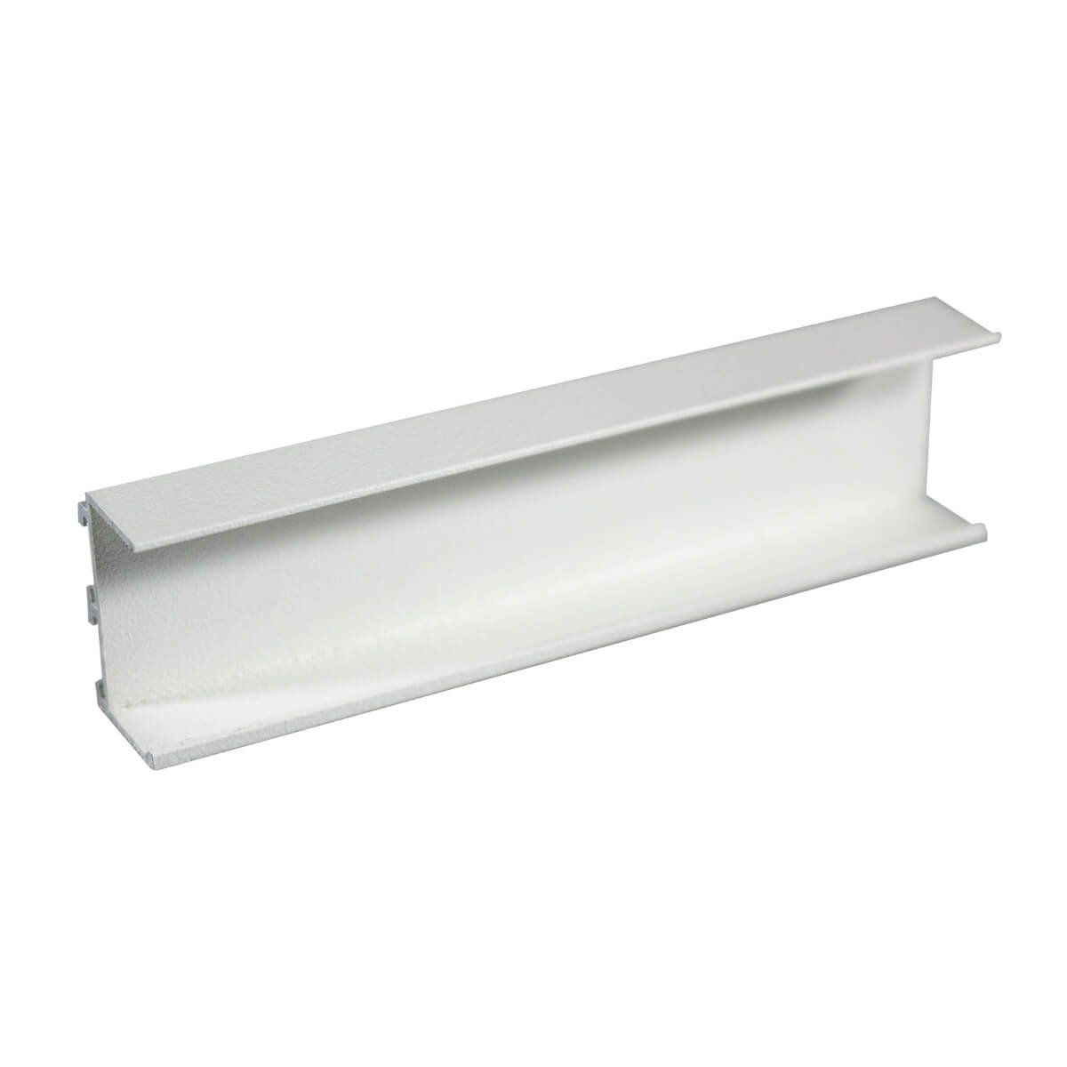 Rodapé Invertido Neri em Aluminio com Aba para LED 25mm x 12,5mm - Homeney Off White Microtexturizad