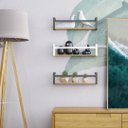 Ver mais imagens de Prateleira Box Organização Casa Sala Quarto Decoração 45cm Preta