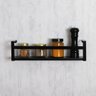 Prateleira Box Organização Casa Sala Quarto Decoração 45cm Preta - 5