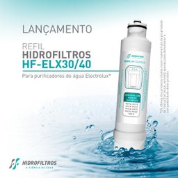 Refil HF-ELX30/40 Hidrofiltros - Compatível Electrolux ACQUA CLEAN / PAPPCA40 - Aplicação: PA21G - 4