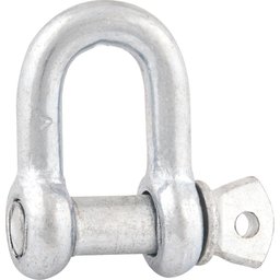 Manilha P/ Cabo Aço 1/4" Reta Leve Galv C/ 2 Pç Cart Vonder - 1