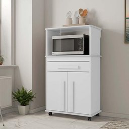Balcão Multiuso Para Micro-ondas ou Forno 74cm Toronto RV Móveis Branco - 2
