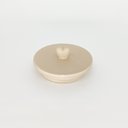 Ver imagem 5 de Pote de Cerâmica com Tampa Heart 12cm Lyor Bege