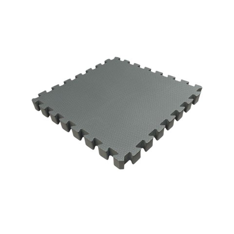 Kit 12 Tatame Eva Cinza Escuro Linha Premium 50x50x4cm 40mm