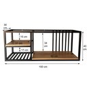 Ver imagem 6 de Prateleira Aerea Industrial Suspensa Sala Cozinha