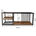 Ver imagem 5 de Prateleira Aerea Industrial Suspensa Sala Cozinha